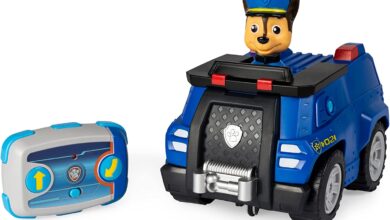 Coche teledirigido de patrulla canina