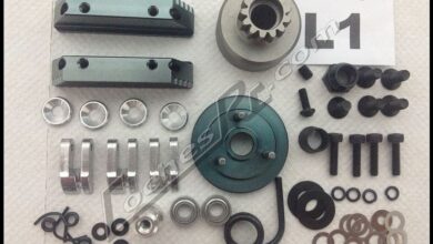 Campana de embrague, volante de inercia y piezas de un kit de coche RC