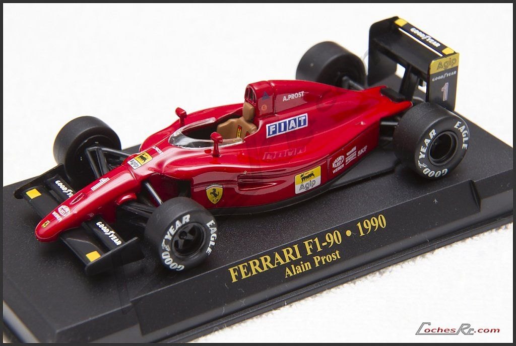 Miniatura del Ferrari F1-90 de 1990 de Alain Prost a escala 1/43